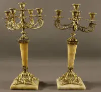 Paire de candélabres classiques du milieu du 19e s., France
