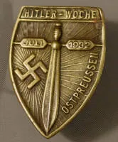 Erindringsmærke Hitler-uge juli 1932 Østpreussen