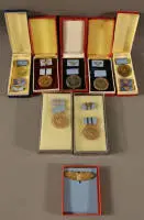 Lot de médailles des chemins de fer du Reich de la RDA, 1949-1989