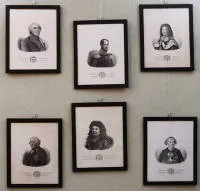 Suite de six lithographies représentant des souverains prussiens, historicisme fin du 19e s.