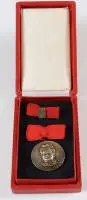 Fritz Heckert Medaille FDGB in 900er Silber, DDR 1949 - 1989