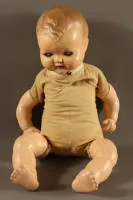 Muñeco bebé niño, primera mitad del siglo XX, alemán