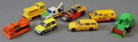 Opt mașinuțe Matchbox de diferite tipuri, a doua jumătate a sec. XX, Anglia/China