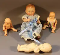 Dukkehusbabyer, første halvdel af det 20. årh., tyske