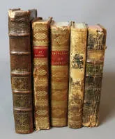 مجموعة من 5 كتب أدب مسيحي من القرنين الثامن عشر/التاسع عشر، بالألمانية/الفرنسية