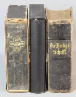 2 bibles illustrées et une Sainte Écriture, allemand XIXe/XXe s.