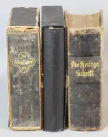 2 bibles illustrées et une Sainte Écriture, allemand XIXe/XXe s.