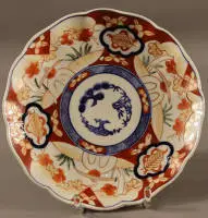 Assiette japonaise Imari du 19e s., Japon