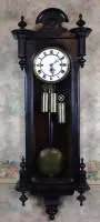 Régulateur à trois poids fin Biedermeier vers 1860, allemand