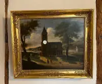 Horloge à tableau Biedermeier, 1re moitié du XIXe s., France/Allemagne du Sud