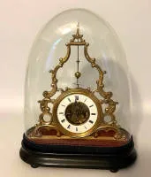 Henry E. A. Farcot 1830 - 1896，带球的罕见摇摆钟，19世纪中叶，法国