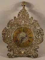 Front pendulum clock with striking mechanism, 18th c., Southern German