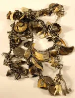 Chaîne Charivari, bijou traditionnel vers 1920, Allemagne du Sud