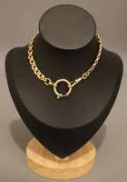 Pocket watch chain gold-plated, mid-20th c., German
