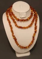 Collier continu en ambre butterscotch, années 1920-1930