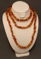 Collier continu en ambre butterscotch, années 1920-1930