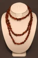 Collier continu en ambre, années 1920-1930