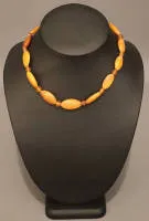 1920'lerden Königsberg butterscotch genç kız kolyesi
