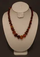 Collier en ambre pour femmes des années 1950-1970, Allemagne du Nord