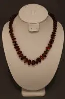 Collier en ambre pour femmes des années 1950-1970, Allemagne du Nord