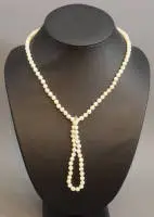 Collier de perles de culture avec bracelet assorti, 2e moitié du 20e s., allemand
