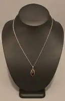 Collier Art nouveau pour femme avec pendentif en argent, vers 1900