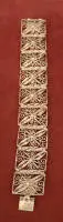 Bracelet en argent en technique de fil d'argent vers 1920