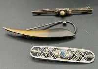 Lot de trois broches, milieu à seconde moitié du 20e siècle, allemand