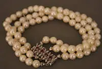 Bracelet de perles avec fermoir 585, seconde moitié du 20e s., allemand