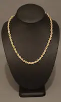 Chaîne corde dorée de qualité, époque moderne