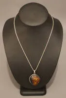 Jugendstil zilveren ketting met hanger, 2e helft 20e eeuw, Duits