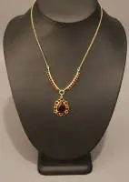 Collier moderne en grenats, milieu du 20e s., allemand