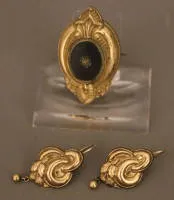 Gouden biedermeier sieraadset, Midden-Duitsland circa 1830