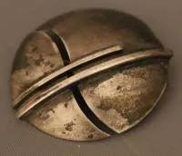 Broche en argent design des années 1950, RFA