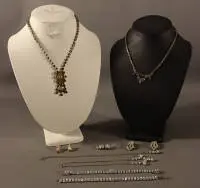Lot - bijoux en strass, années 1930-1950, allemand