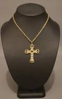 Chaîne dorée avec croix, 2e moitié du 20e s., allemande