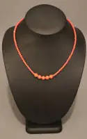 Collier de corail pour dame, seconde moitié du 20e s., allemand