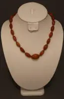 Collier en ambre de Königsberg, années 1920-1930, allemand