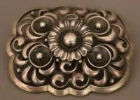 Grande broche en argent, début du 20e s., allemande