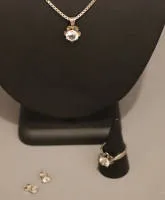Parure de bijoux en argent vers 1930-50, allemande