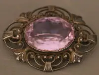Broche historiciste en argent, nord-allemande vers 1880