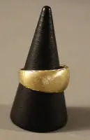 Bague femme en or 585, années 1970, allemande