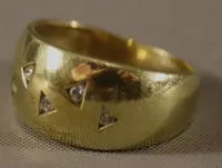 Bague de femme en or, seconde moitié du 20e s., allemande