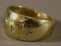Bague de femme en or, seconde moitié du 20e s., allemande