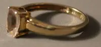 Bague de femme en or 375, époque contemporaine, RFA