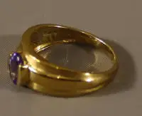 Bague de femme en or 375, époque contemporaine, RFA