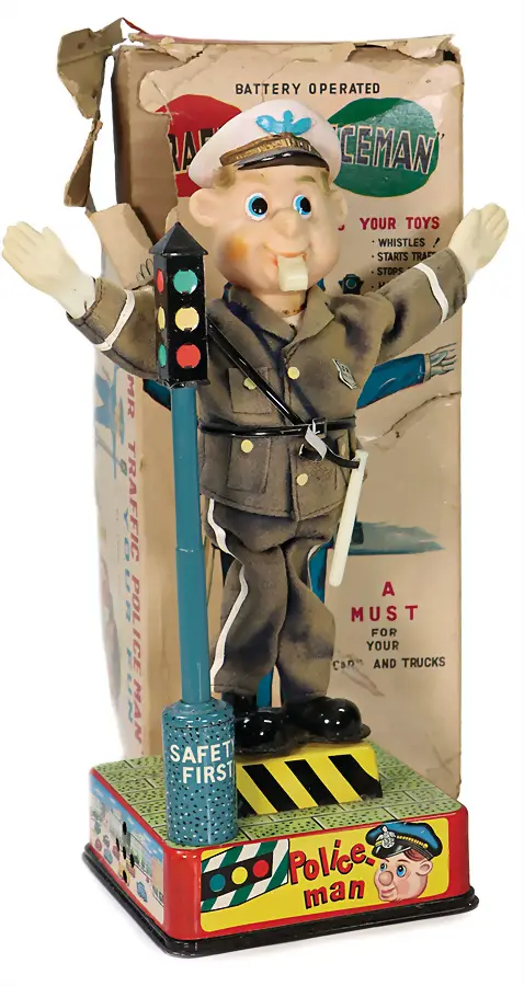 Jouet à batterie, policier de la route