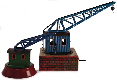 MÄRKLIN – 2 pièces, tôle : grue de chargement