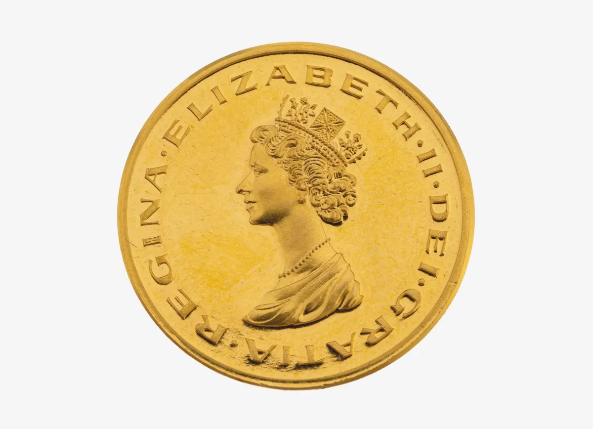 Médaille, The Imperial State Crown, or 999/000, Regina Elizabeth II., env. 3,1 g