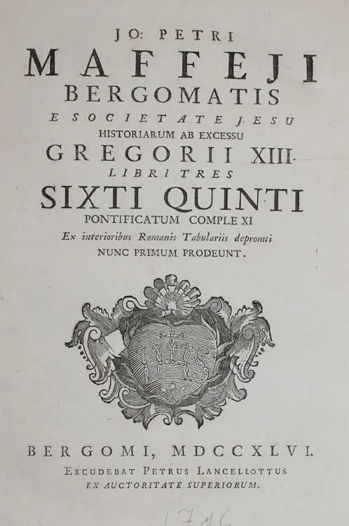 Maffei, G.P. – Historiarum ab excessu Gregorii XIII